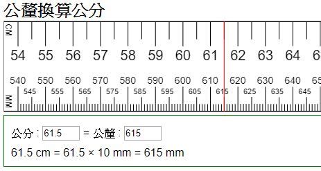 50釐米是幾公分|長度換算器 